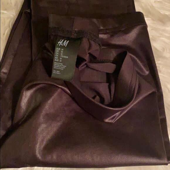 ✨ H&M Brown Imitation leather leggings✨ - Picture 4 of 5
